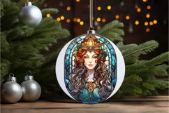 Stained Glass Fantasy Goddess PNG Clipart Product Image 2