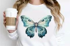 Watercolor Mystical Moth PNG Clipart Product Image 2