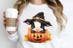 Cute Baby Cow For Halloween PNG Clipart Product Image 2