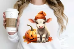 Cute Baby Cow For Halloween PNG Clipart Product Image 2