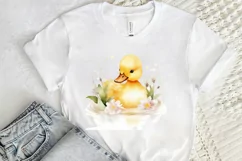 Cute Baby Duck Watercolor PNG Clipart Product Image 2