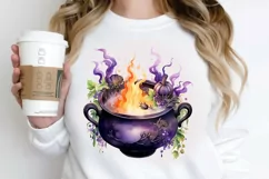 Big Watercolor Halloween PNG Clipart Product Image 2