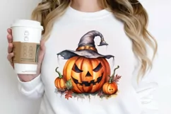 Big Watercolor Halloween PNG Clipart Product Image 2