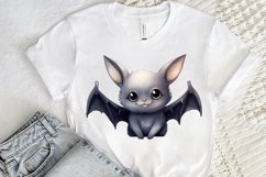 Cute Cartoon Bat Watercolor Sublimation PNG Clipart Product Image 2