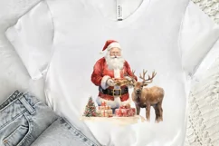 Watercolor Santa Claus PNG Clipart Product Image 3