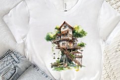 Watercolor Treehouse PNG Clipart Product Image 3