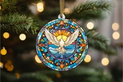 Stained Glass Christian Sublimation PNG Clipart Product Image 3