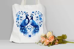 Couple Peacock Heart Sublimation PNG Clipart Product Image 3