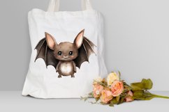 Cute Cartoon Bat Watercolor Sublimation PNG Clipart Product Image 3