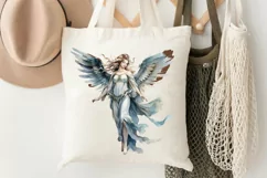 Angel Statue Watercolor Sublimation PNG Clipart Product Image 3
