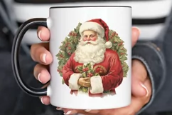 Vintage Santa Sublimation PNG Clipart Product Image 3