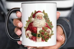 Vintage Santa Sublimation PNG Clipart Product Image 3