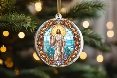 Stained Glass Christian Sublimation PNG Clipart Product Image 3