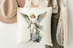 Angel Statue Watercolor Sublimation PNG Clipart Product Image 3