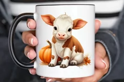 Cute Baby Cow For Halloween PNG Clipart Product Image 3