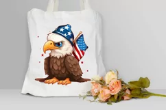 Cute Baby Bald Eagle 4th of July PNG Clipart Product Image 3