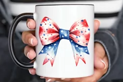 Bow 4th Of July Sublimation PNG Clipart Product Image 3