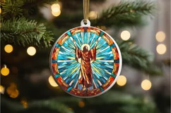 Stained Glass Christian Sublimation PNG Clipart Product Image 3