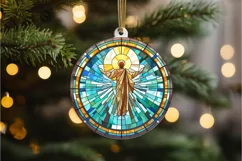 Stained Glass Christian Sublimation PNG Clipart Product Image 3