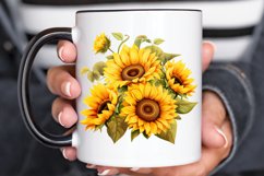 3D Sunflower Sublimation PNG Clipart Product Image 3
