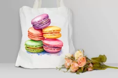 Colorful Macaroons Watercolor PNG Clipart Product Image 3
