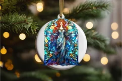 Stained Glass Fantasy Goddess PNG Clipart Product Image 3