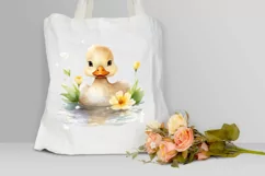Cute Baby Duck Watercolor PNG Clipart Product Image 3