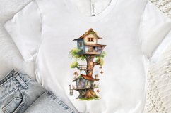 Watercolor Treehouse PNG Clipart Product Image 3