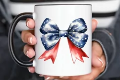 Bow 4th Of July Sublimation PNG Clipart Product Image 3