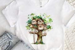 Watercolor Treehouse PNG Clipart Product Image 3