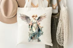 Angel Statue Watercolor Sublimation PNG Clipart Product Image 3