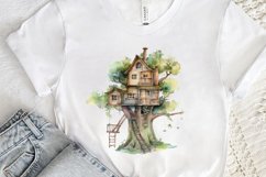 Watercolor Treehouse PNG Clipart Product Image 3