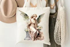 Angel Statue Watercolor Sublimation PNG Clipart Product Image 3