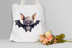 Cute Cartoon Bat Watercolor Sublimation PNG Clipart Product Image 3