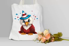Cute Baby Bald Eagle 4th of July PNG Clipart Product Image 3