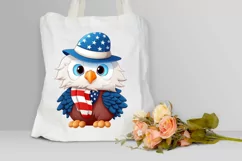 Cute Baby Bald Eagle 4th of July PNG Clipart Product Image 3