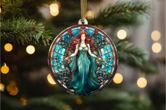Stained Glass Fantasy Goddess PNG Clipart Product Image 3