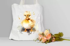 Cute Baby Duck Watercolor PNG Clipart Product Image 3