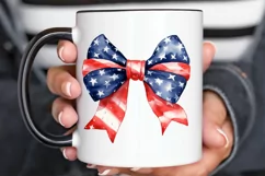 Bow 4th Of July Sublimation PNG Clipart Product Image 3