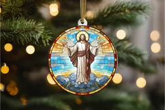Stained Glass Christian Sublimation PNG Clipart Product Image 3