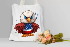 Cute Baby Bald Eagle 4th of July PNG Clipart Product Image 3