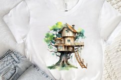 Watercolor Treehouse PNG Clipart Product Image 3