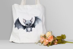 Cute Cartoon Bat Watercolor Sublimation PNG Clipart Product Image 3