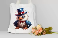 Cute Baby Bald Eagle 4th of July PNG Clipart Product Image 3