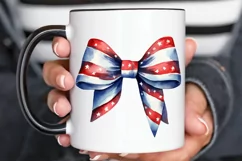 Bow 4th Of July Sublimation PNG Clipart Product Image 3