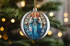 Stained Glass Fantasy Goddess PNG Clipart Product Image 3