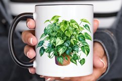 Houseplants In Pot Sublimation PNG Clipart Product Image 3