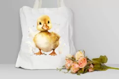 Cute Baby Duck Watercolor PNG Clipart Product Image 3