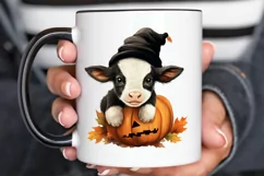 Cute Baby Cow For Halloween PNG Clipart Product Image 3