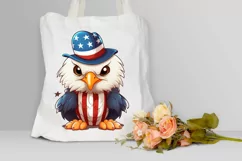 Cute Baby Bald Eagle 4th of July PNG Clipart Product Image 3